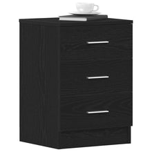 Nachttische 2 Stk. Schwarze Eiche 38x35x55 cm Holzwerkstoff