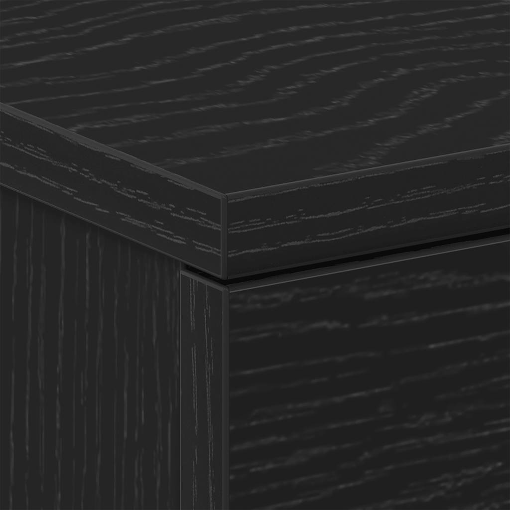 Nachttische 2 Stk. Schwarze Eiche 38x35x55 cm Holzwerkstoff