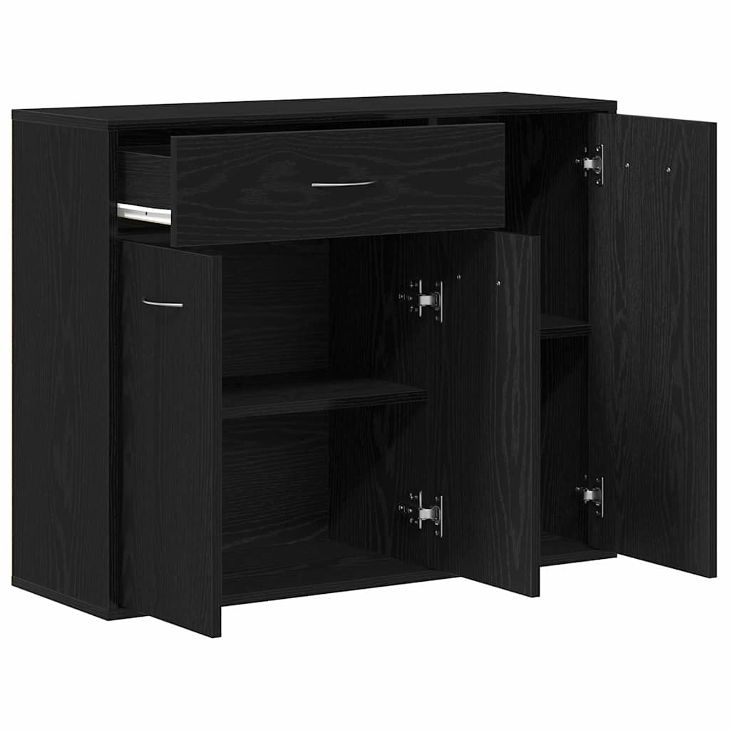Sideboard Schwarze Eiche 88x30x70 cm Holzwerkstoff