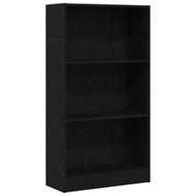 Bücherregal Schwarz Eichen-Optik 60x24x109 cm Holzwerkstoff