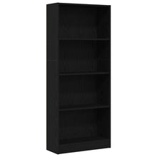 Bücherregal Schwarze Eiche 60 x 24 x 143 cm Holzwerkstoff