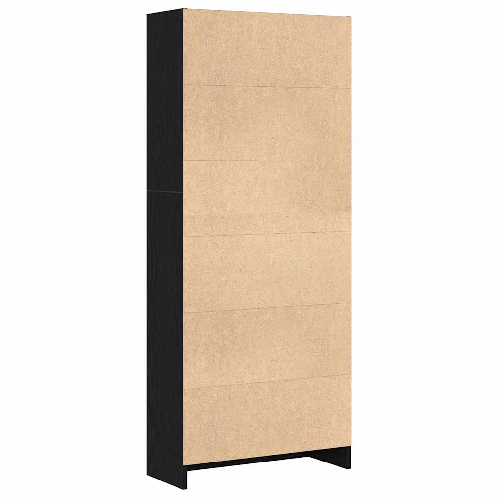 Bücherregal Schwarze Eiche 60 x 24 x 143 cm Holzwerkstoff