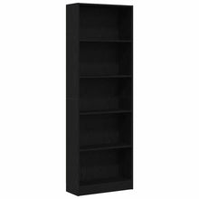 Bücherregal Schwarze Eiche 60 x 24 x 176 cm Holzwerkstoff