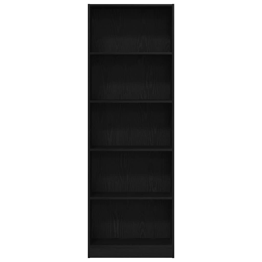 Bücherregal Schwarze Eiche 60 x 24 x 176 cm Holzwerkstoff
