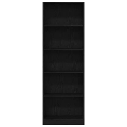 Bücherregal Schwarze Eiche 60 x 24 x 176 cm Holzwerkstoff