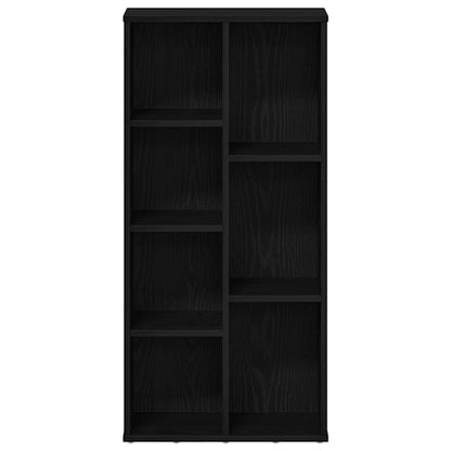 Bücherregal Schwarz Eichen-Optik 50x25x104 cm Holzwerkstoff