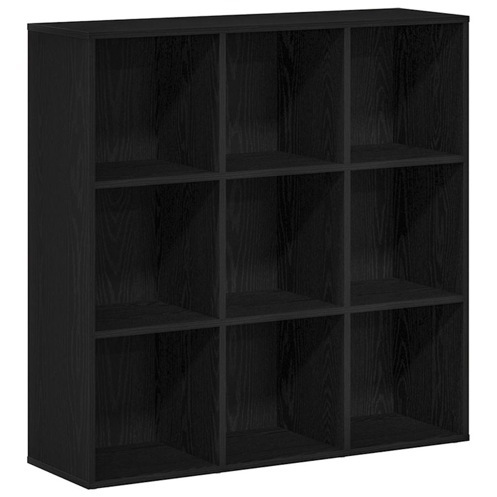 Bücherregal Eiche Schwarz 98x29x97,5 cm Holzwerkstoff