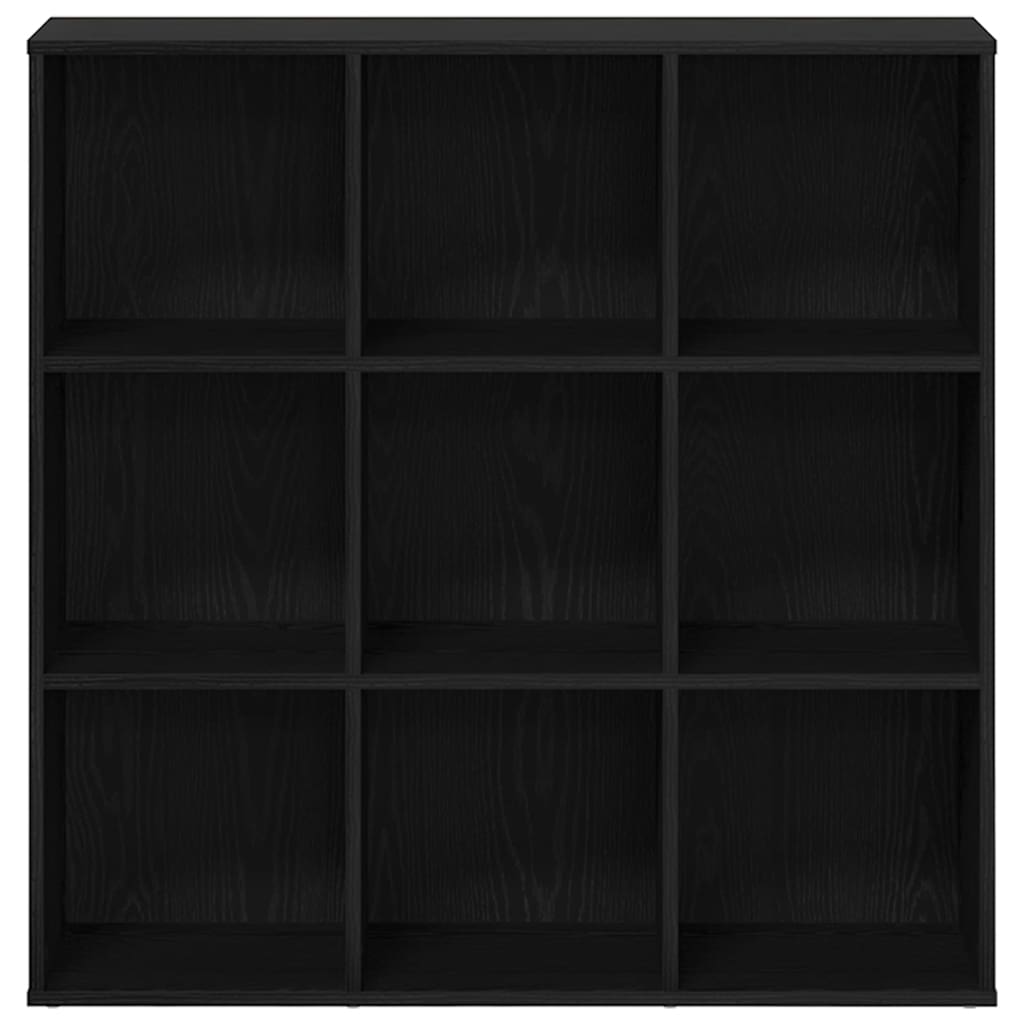 Bücherregal Eiche Schwarz 98x29x97,5 cm Holzwerkstoff