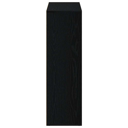 Bücherregal Eiche Schwarz 98x29x97,5 cm Holzwerkstoff