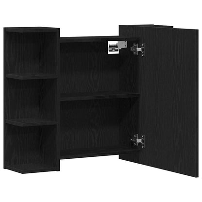 Badezimmerspiegelschrank Schwarze Eiche 80 x 20,5 x 64 cm Holzwerkstoff