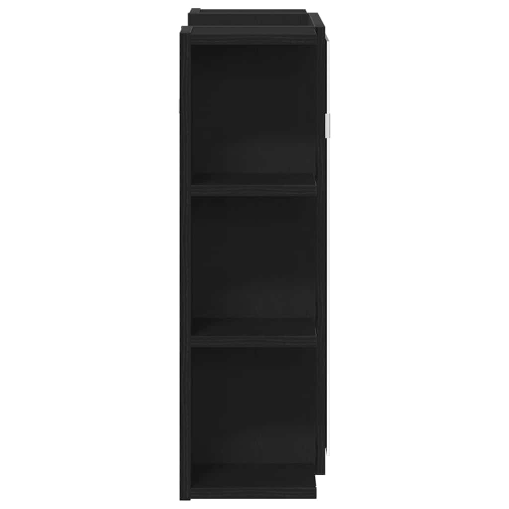 Badezimmerspiegelschrank Schwarze Eiche 80 x 20,5 x 64 cm Holzwerkstoff