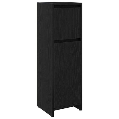 Badezimmerschrank Schwarze Eiche 30 x 30 x 95 cm Holzwerkstoff