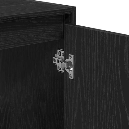 Badezimmerschrank Schwarze Eiche 60 x 33 x 61 cm Holzwerkstoff