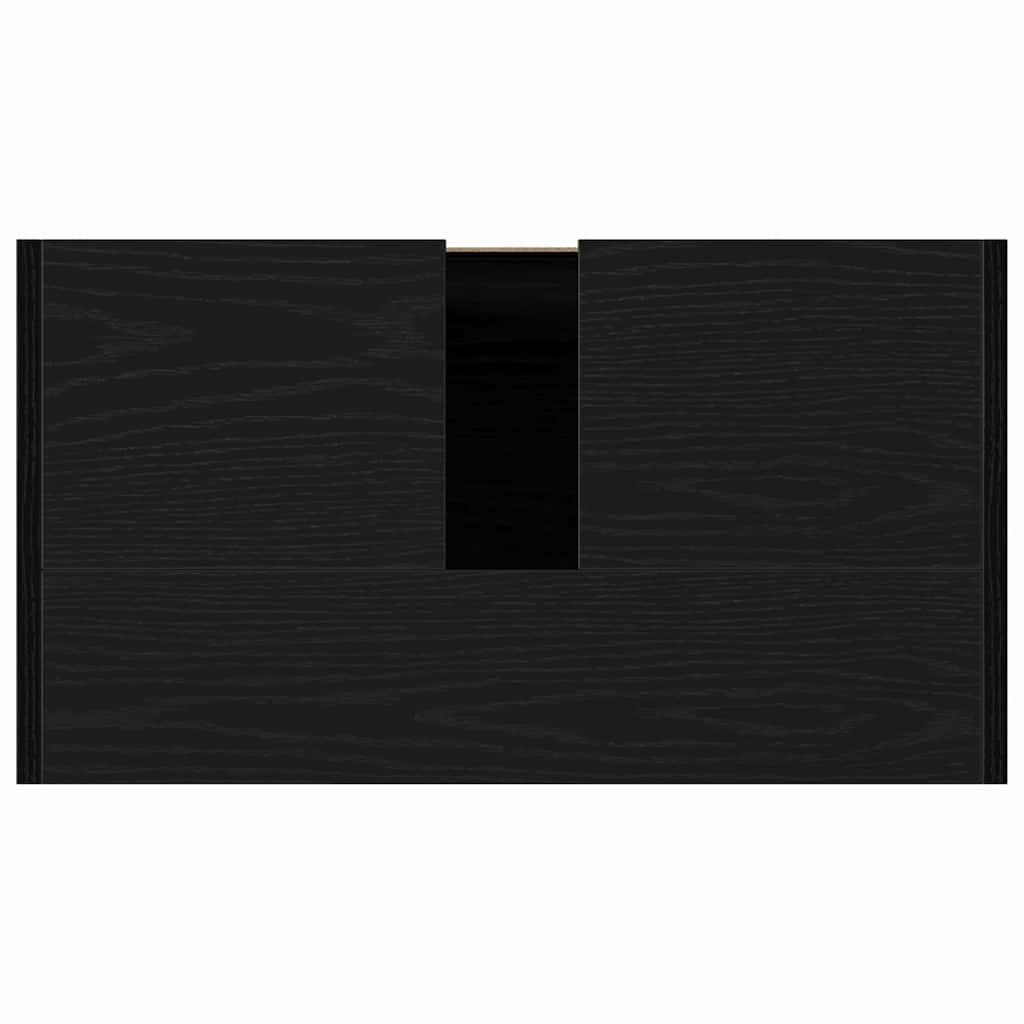 Badezimmerschrank Schwarze Eiche 60 x 33 x 61 cm Holzwerkstoff