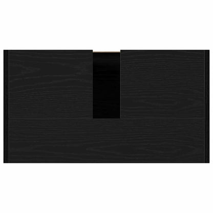 Badezimmerschrank Schwarze Eiche 60 x 33 x 61 cm Holzwerkstoff