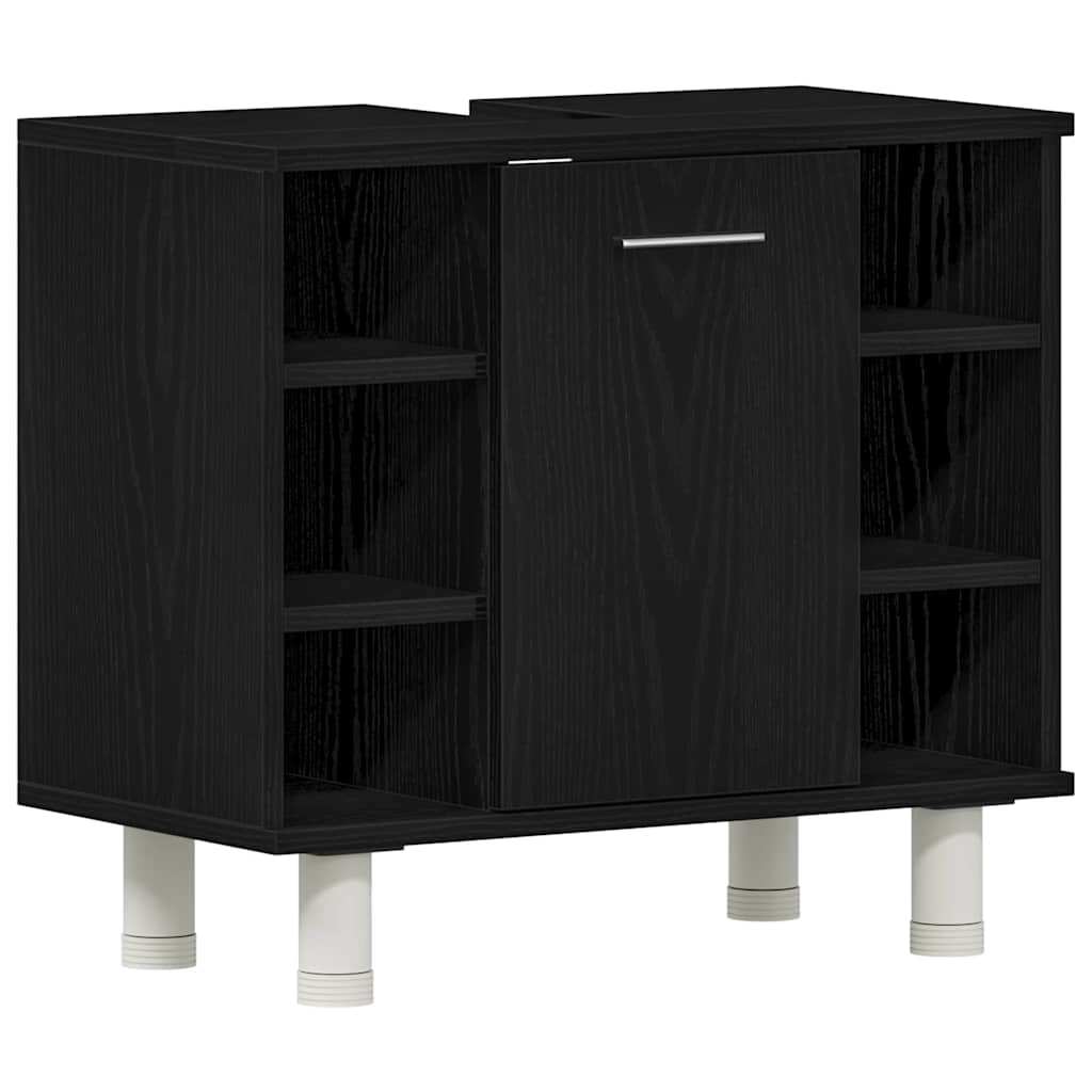 Badezimmerschrank Schwarze Eiche 60 x 32 x 54 cm Holzwerkstoff