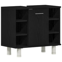 Badezimmerschrank Schwarze Eiche 60 x 32 x 54 cm Holzwerkstoff