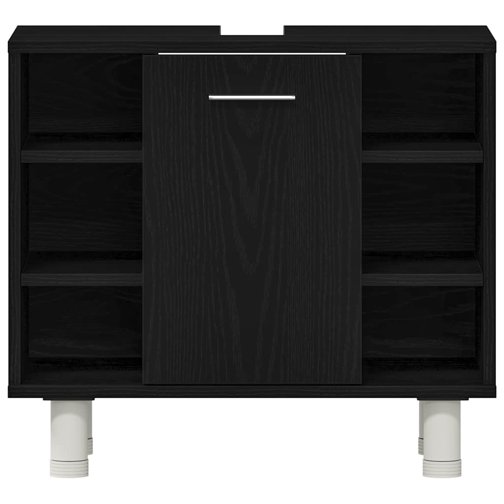 Badezimmerschrank Schwarze Eiche 60 x 32 x 54 cm Holzwerkstoff