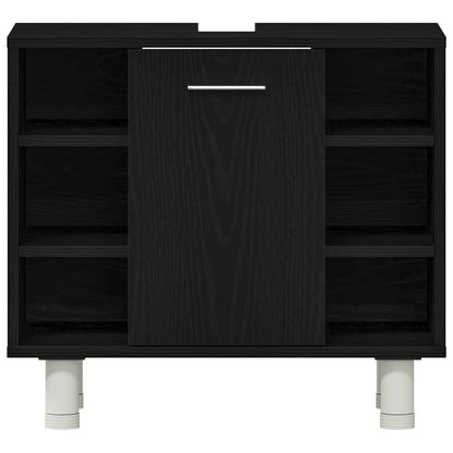 Badezimmerschrank Schwarze Eiche 60 x 32 x 54 cm Holzwerkstoff