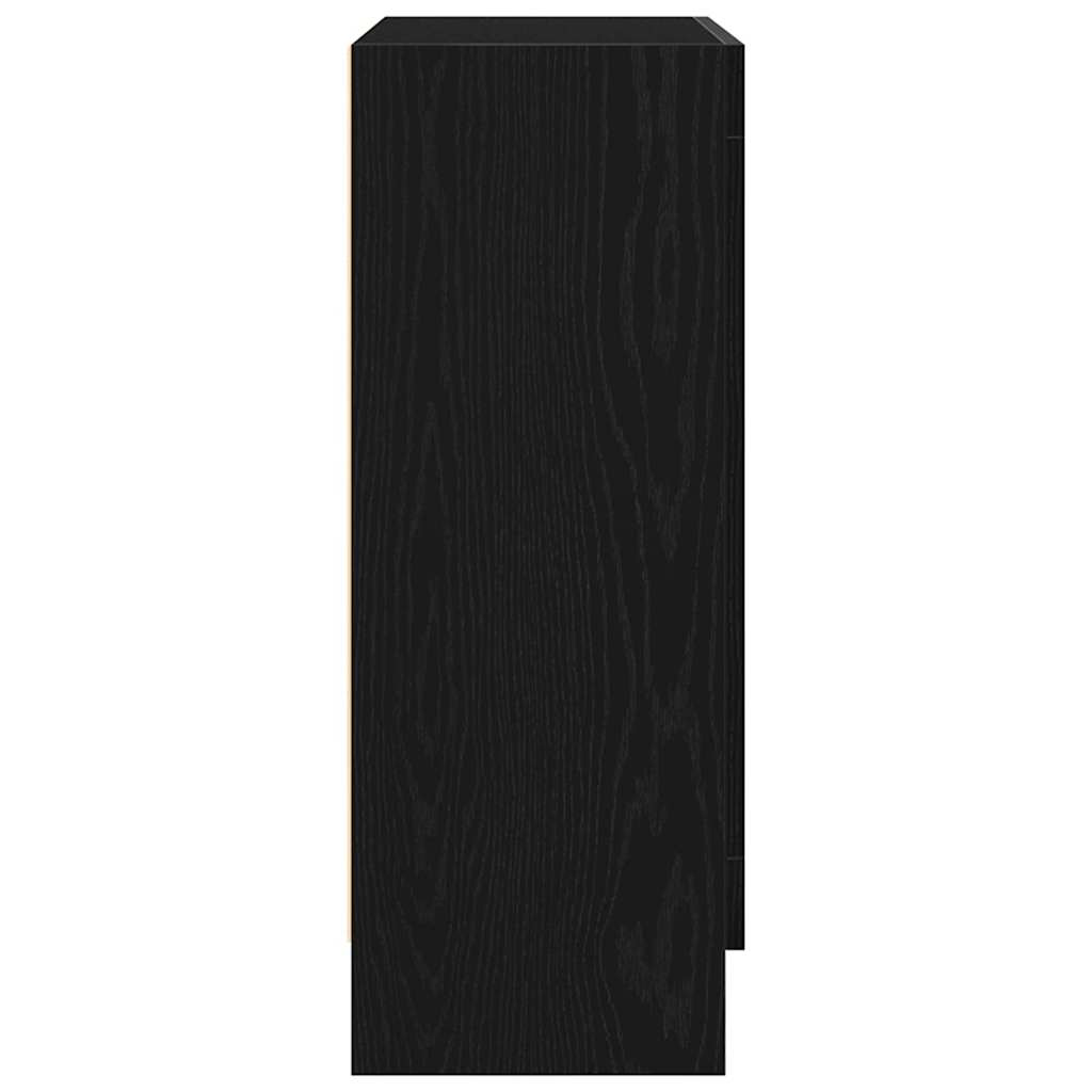 Bücherregal Schwarze Eiche 82,5 x 30,5 x 80 cm Holzwerkstoff