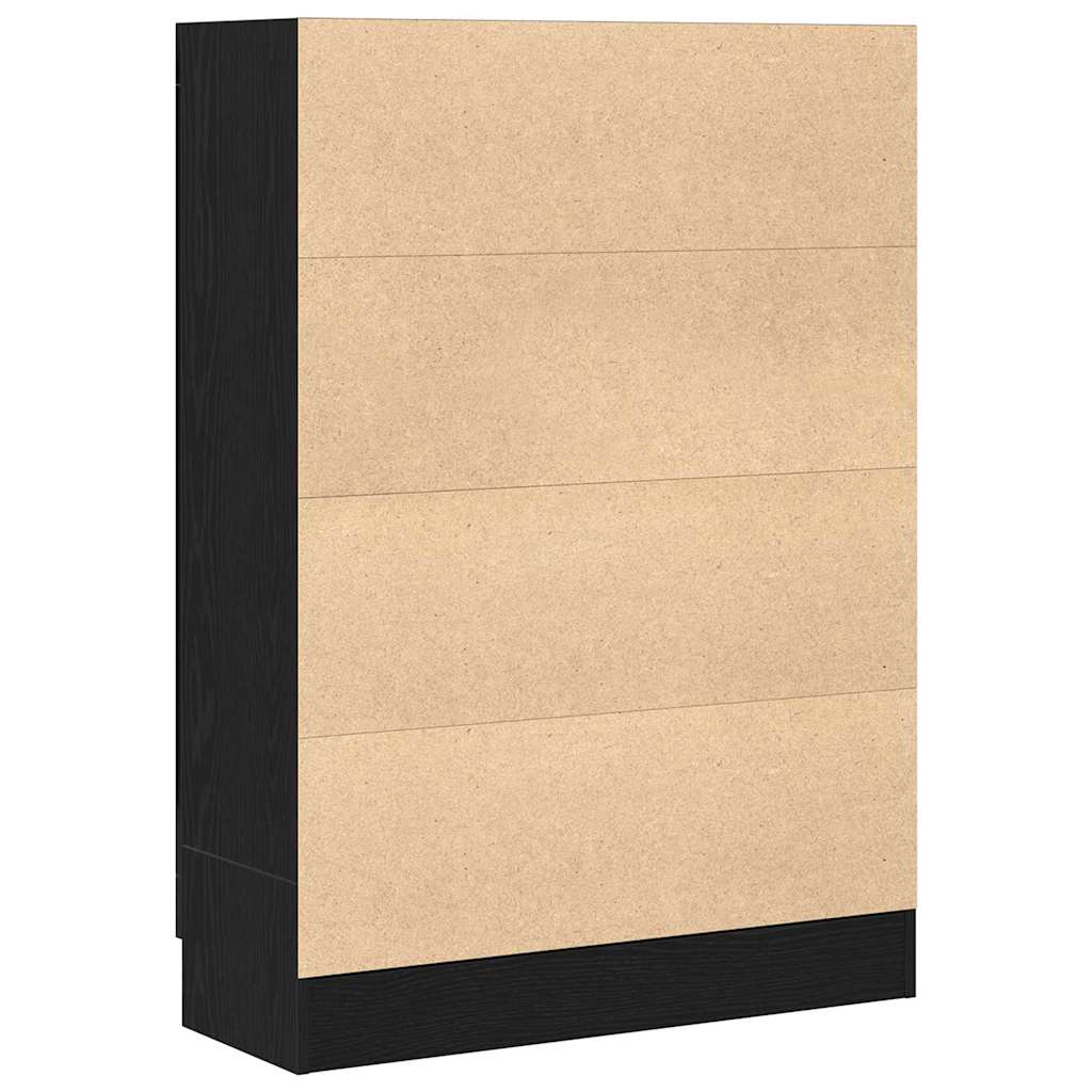 Bücherregal Schwarze Eiche 82,5 x 30,5 x 115 cm Holzwerkstoff