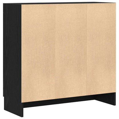 Bücherregal Schwarze Eiche 82,5 x 30,5 x 80 cm Holzwerkstoff