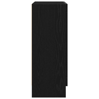 Bücherregal Schwarze Eiche 82,5 x 30,5 x 80 cm Holzwerkstoff