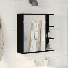 Badezimmer-Spiegelschrank Schwarze Eiche 62,5 x 20,5 x 64 cm