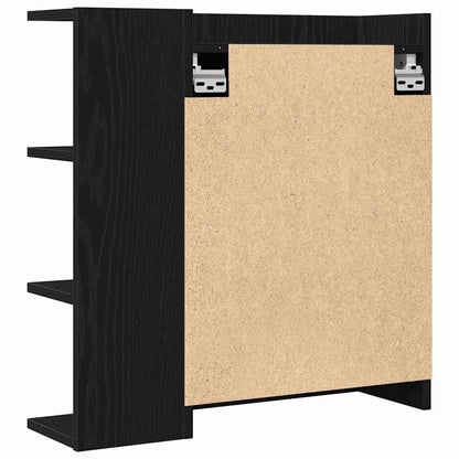 Badezimmer-Spiegelschrank Schwarze Eiche 62,5 x 20,5 x 64 cm