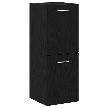 Badezimmerschrank Schwarze Eiche 30 x 30 x 80 cm Holzwerkstoff