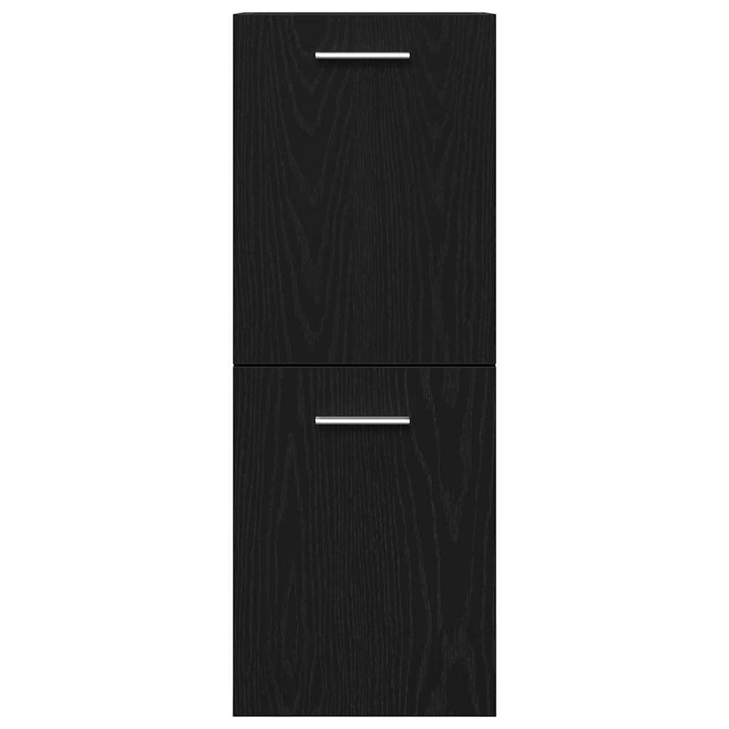 Badezimmerschrank Schwarze Eiche 30 x 30 x 80 cm Holzwerkstoff