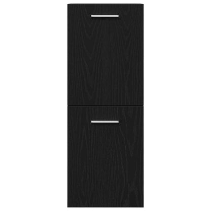 Badezimmerschrank Schwarze Eiche 30 x 30 x 80 cm Holzwerkstoff
