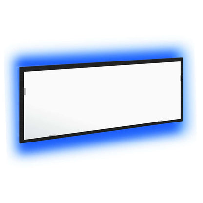 LED Badezimmer Spiegel Schwarze Eiche 100 x 8.5 x 37 cm