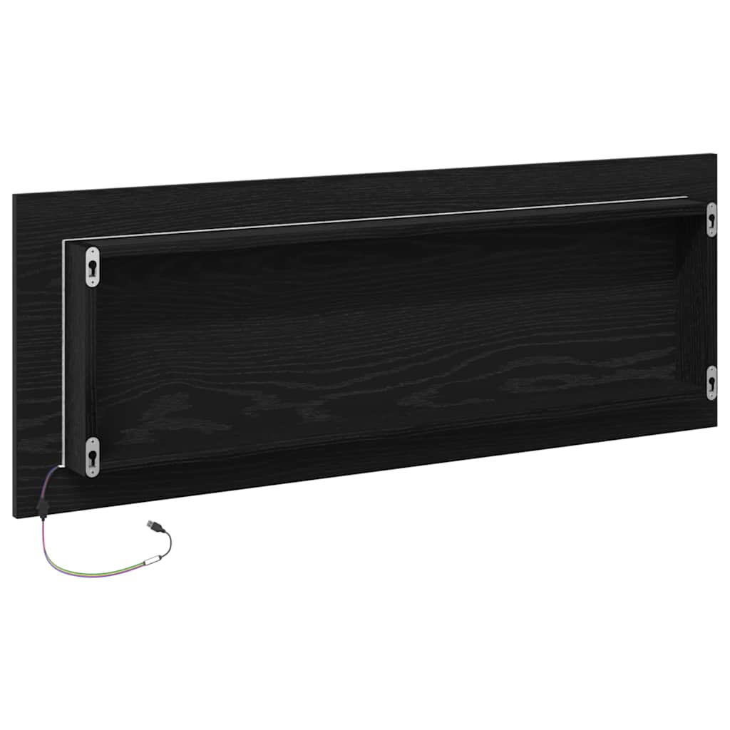 LED Badezimmer Spiegel Schwarze Eiche 100 x 8.5 x 37 cm