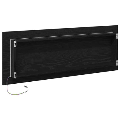LED Badezimmer Spiegel Schwarze Eiche 100 x 8.5 x 37 cm