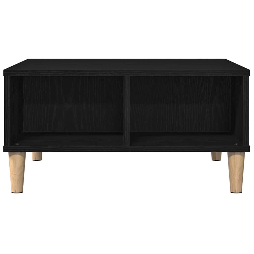 Couchtisch Schwarz Eichen-Optik 60 x 60 x 30 cm Holzwerkstoff