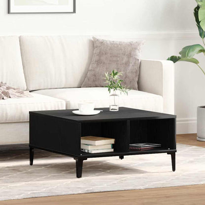 Couchtisch Schwarz Eichen-Optik 60 x 60 x 30 cm Holzwerkstoff