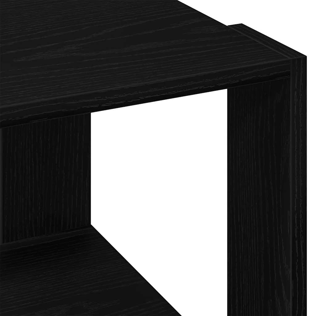 Couchtisch Schwarz Eichen-Optik 40 x 40 x 30 cm Holzwerkstoff