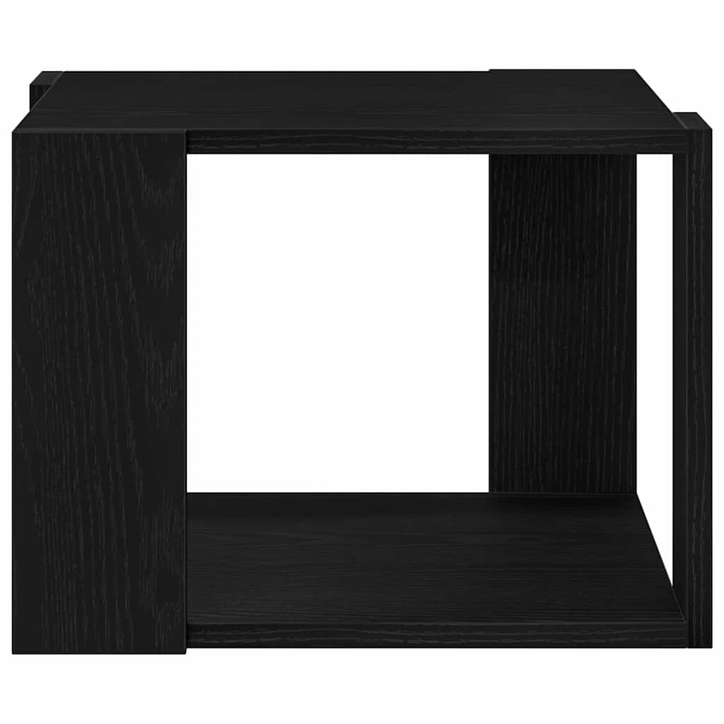 Couchtisch Schwarz Eichen-Optik 40 x 40 x 30 cm Holzwerkstoff