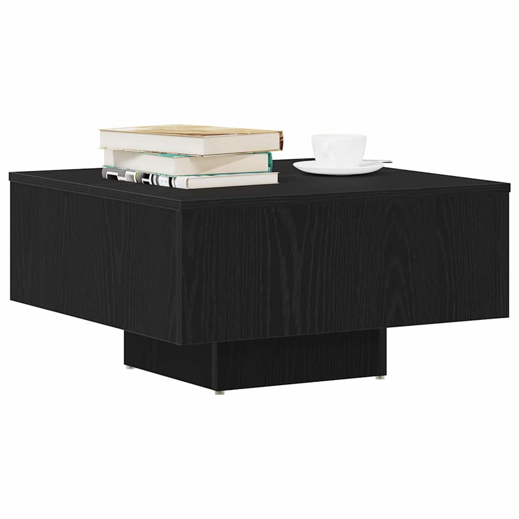 Couchtisch Schwarz Eichen-Optik 60 x 60 x 31,5 cm Holzwerkstoff
