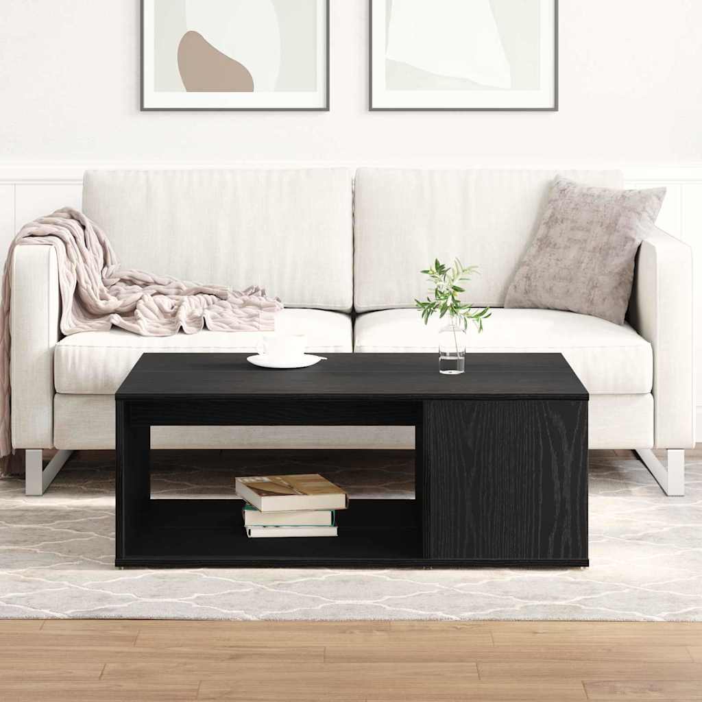 Couchtisch Schwarz Eichen-Optik 90 x 67 x 33 cm Holzwerkstoff