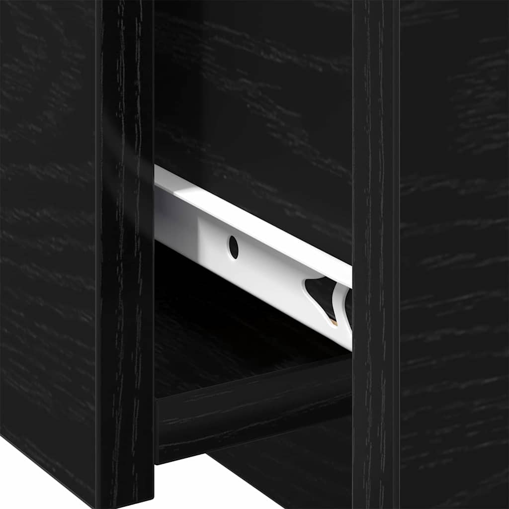 Couchtisch Schwarz Eichen-Optik 90 x 60 x 31 cm Holzwerkstoff