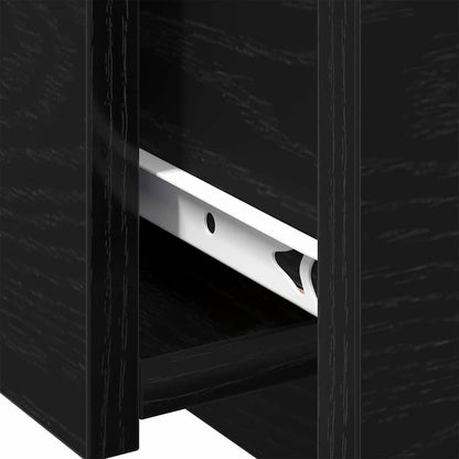 Couchtisch Schwarz Eichen-Optik 90 x 60 x 31 cm Holzwerkstoff