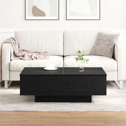 Couchtisch Schwarz Eichen-Optik 90 x 60 x 31 cm Holzwerkstoff