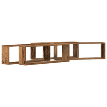 Wandregal mit Regal 4 pcs Altholz 80 x 15 x 26 cm Holzwerkstoff