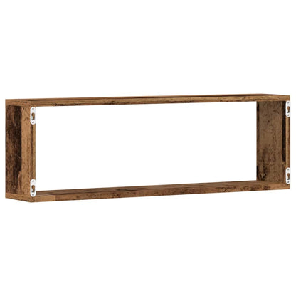 Wandregal mit Regal 4 pcs Altholz 80 x 15 x 26 cm Holzwerkstoff