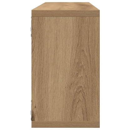 Wandregal 4 pcs Artisan-Eiche 80 x 15 x 26 cm Holzwerkstoff