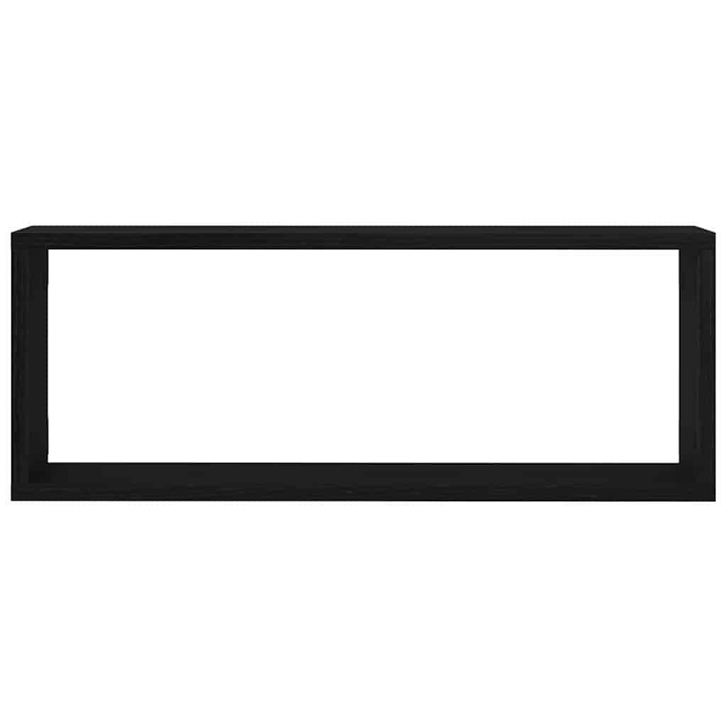 Wandregale 2 pcs Schwarze Eiche 60 x 15 x 23 cm Holzwerkstoff