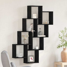 Wandregal Schwarze Eiche 90 x 15 x 119,5 cm Holzwerkstoff