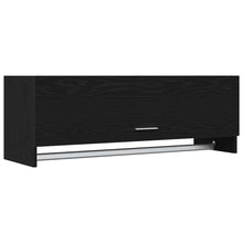 Kleiderschrank mit Tür Schwarz 100 x 32.5 x 35 cm Holzwerkstoff